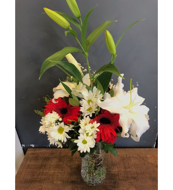 Lilyum&Papatya&Gerbera Zarafeti